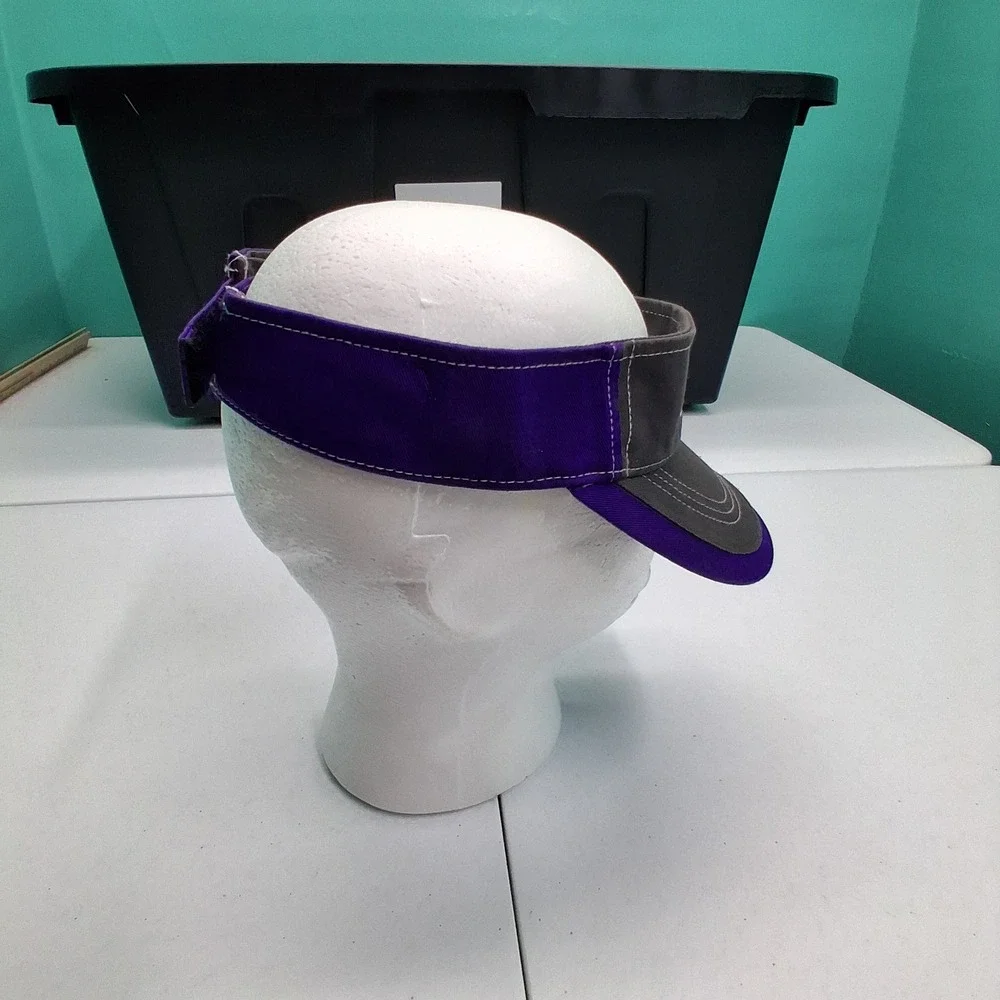 Thunder Softball Visor OSFM Purple Grey Athletic Sporty Headwear